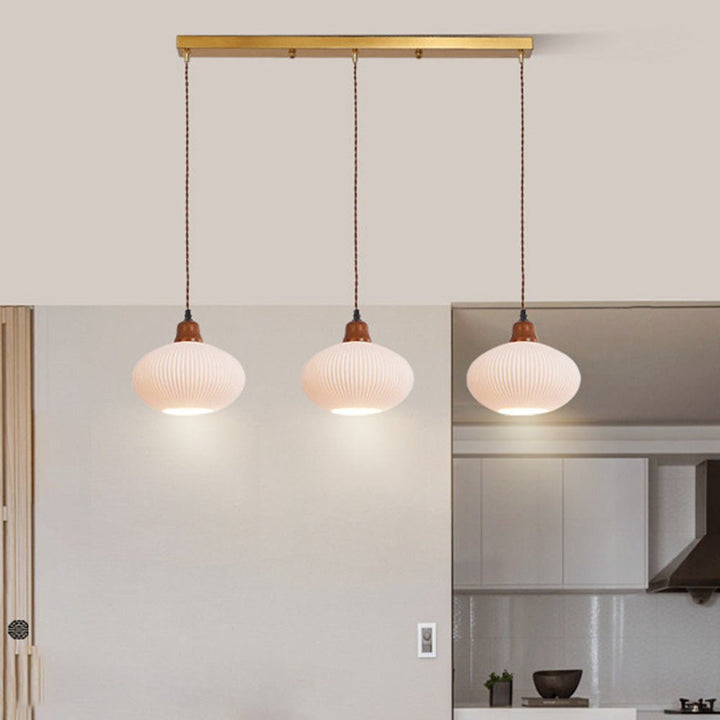 Lampa wisząca ceramiczna biała