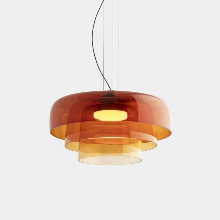 Lampa wisząca ze szkła norweskiego
