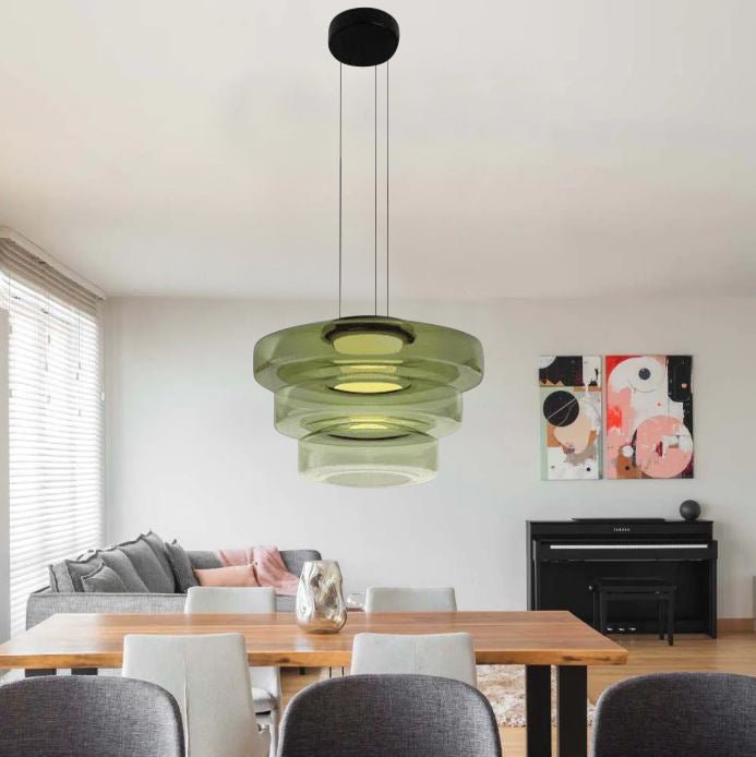 Szklane lampy wiszące w stylu Bauhaus
