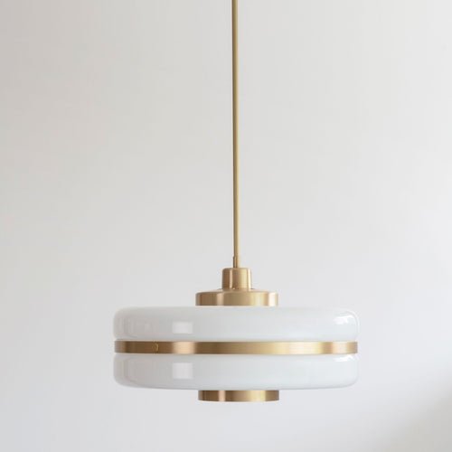 Skandynawska lampa wisząca z luksusowego szkła