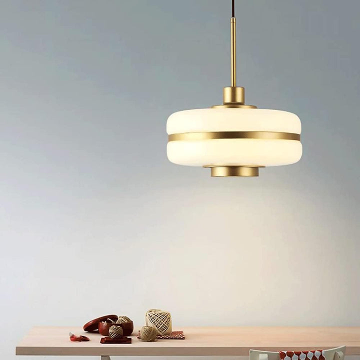 Skandynawska lampa wisząca z luksusowego szkła