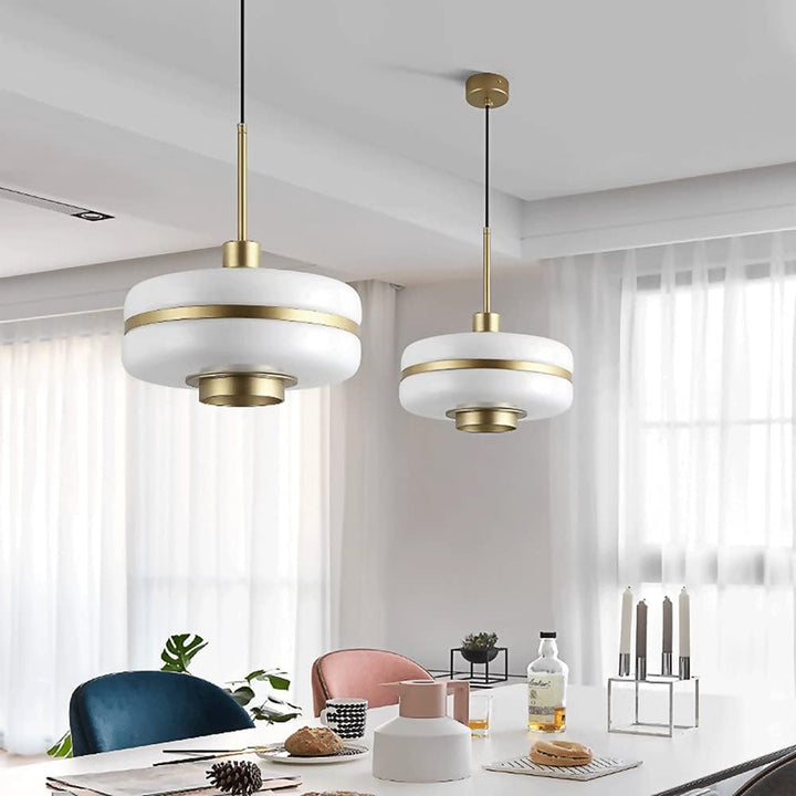 Skandynawska lampa wisząca z luksusowego szkła