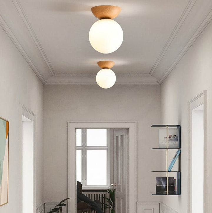 Lampa sufitowa w stylu japońskim