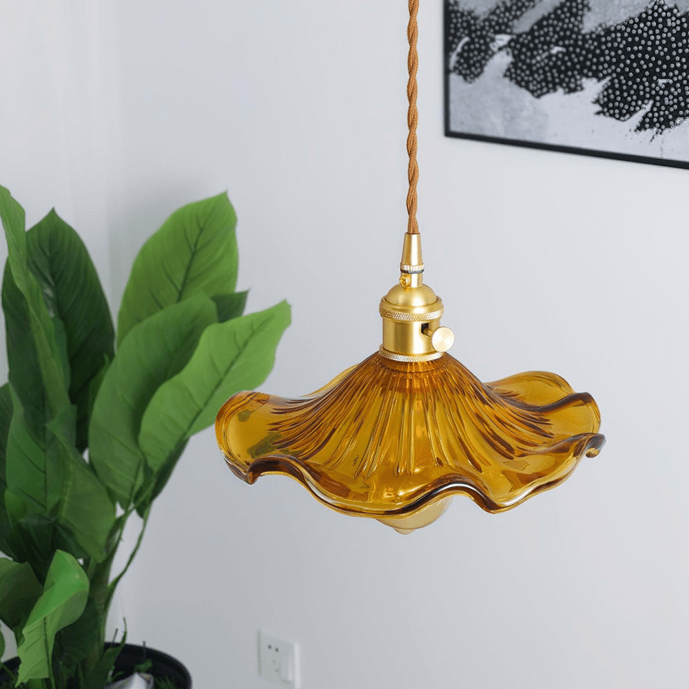 Stylowa Lampa Kwiatu Hibiskusa