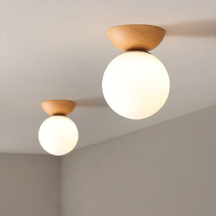 Lampa sufitowa w stylu japońskim