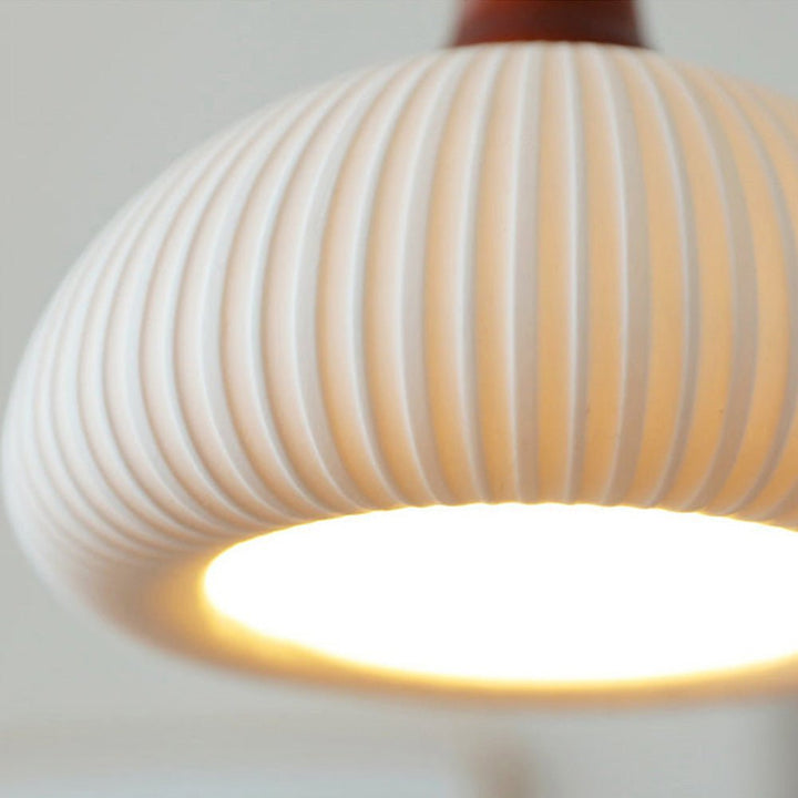 Lampa wisząca ceramiczna biała