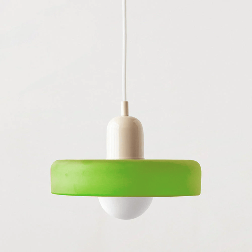 Lampa wisząca Bauhaus z kolorowego szkła – designerska lampa sufitowa