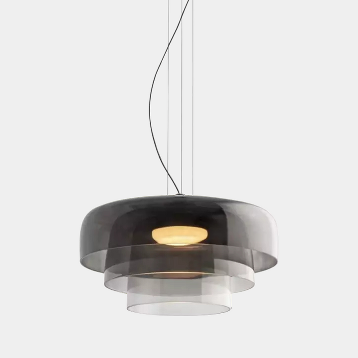 Lampa wisząca ze szkła norweskiego