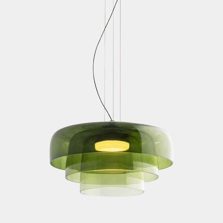 Lampa wisząca ze szkła norweskiego