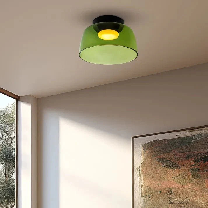 Skandynawska Lampa Sufitowa ze Szkła w Stylu Średniowiecznym z Kreatywną Osobowością