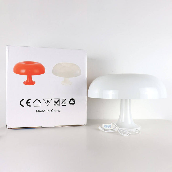Lampa stołowa w kształcie grzyba w stylu minimalistycznym