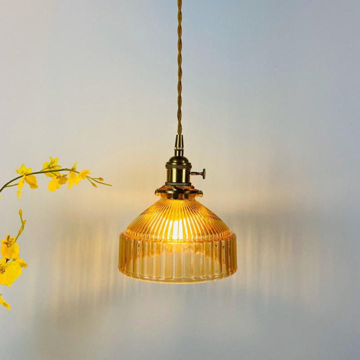 Nordycka Lampa Wisząca z Kryształowego Szkła