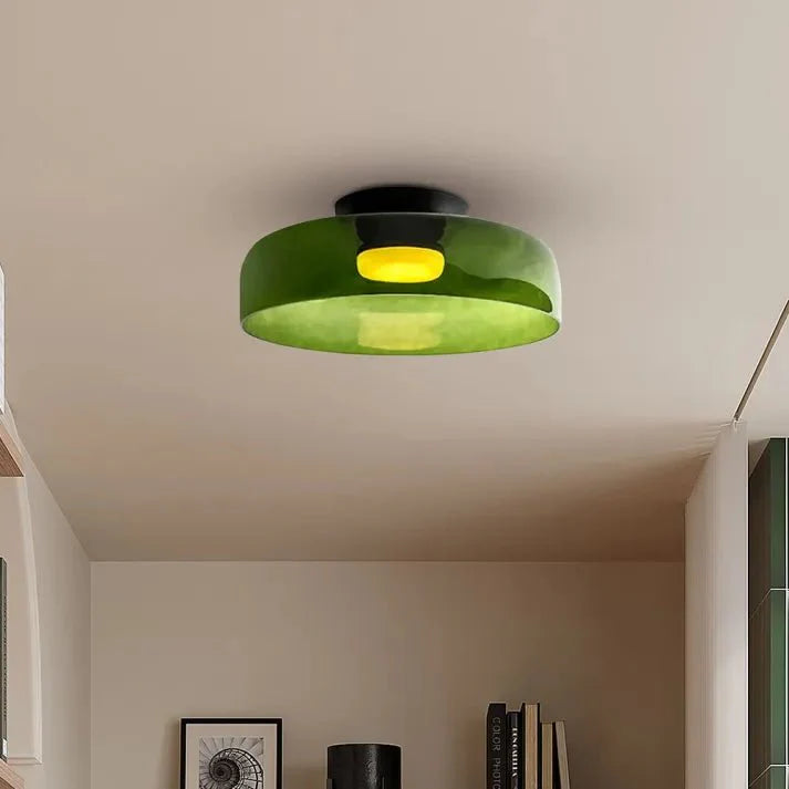 Skandynawska Lampa Sufitowa ze Szkła w Stylu Średniowiecznym z Kreatywną Osobowością
