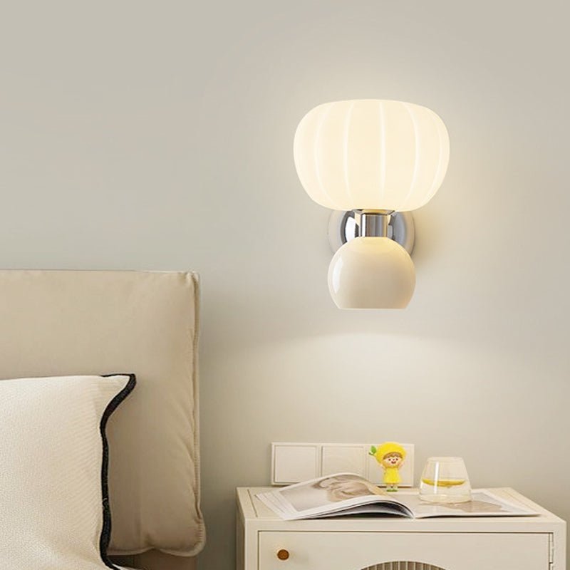 Nowoczesne lampy ścienne LED w kolorze kremowym