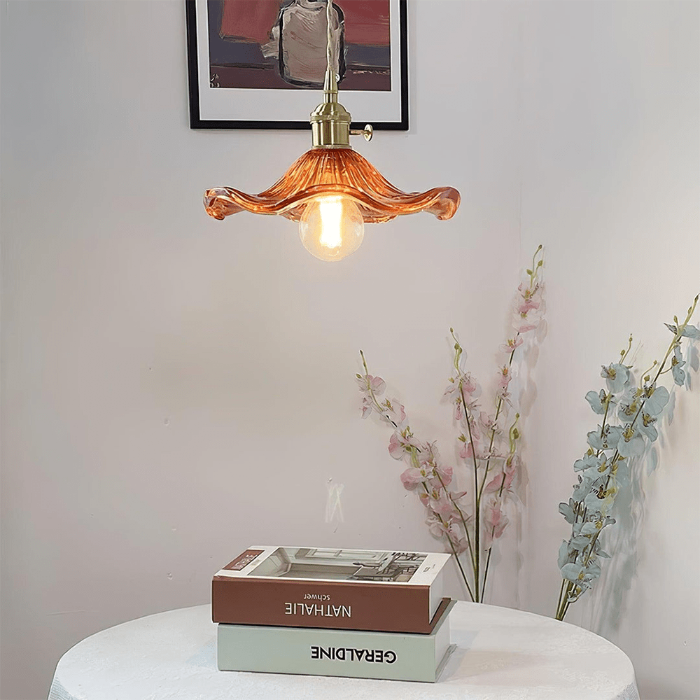Stylowa Lampa Kwiatu Hibiskusa