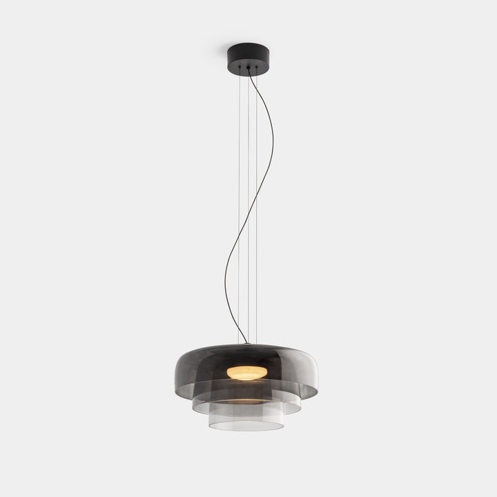 Lampa wisząca ze szkła norweskiego