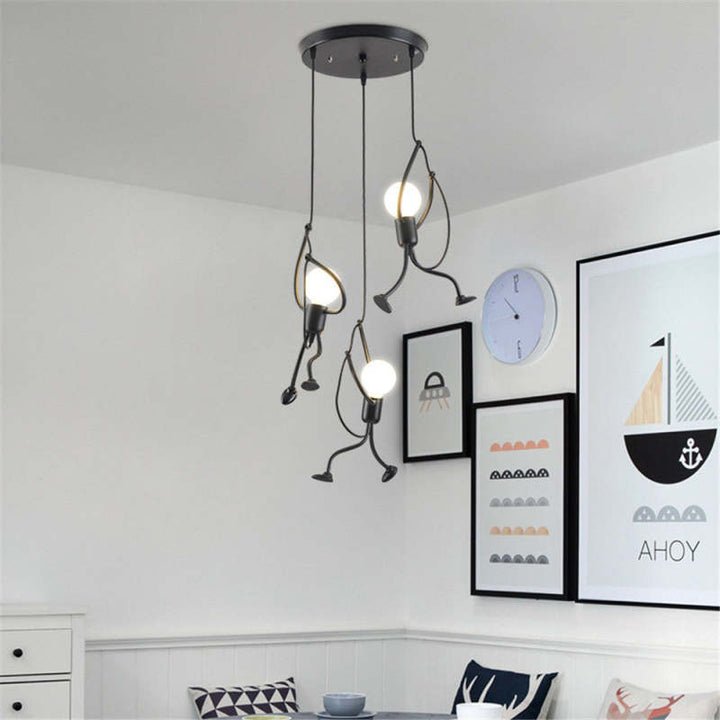 Lampa wisząca Iron Man – retro design, nowoczesne oświetlenie