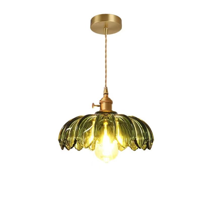 Lampka wisząca ze szkła w stylu vintage