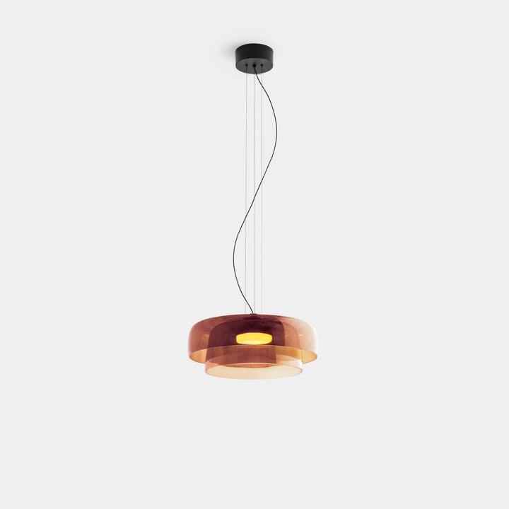 Lampa wisząca ze szkła norweskiego