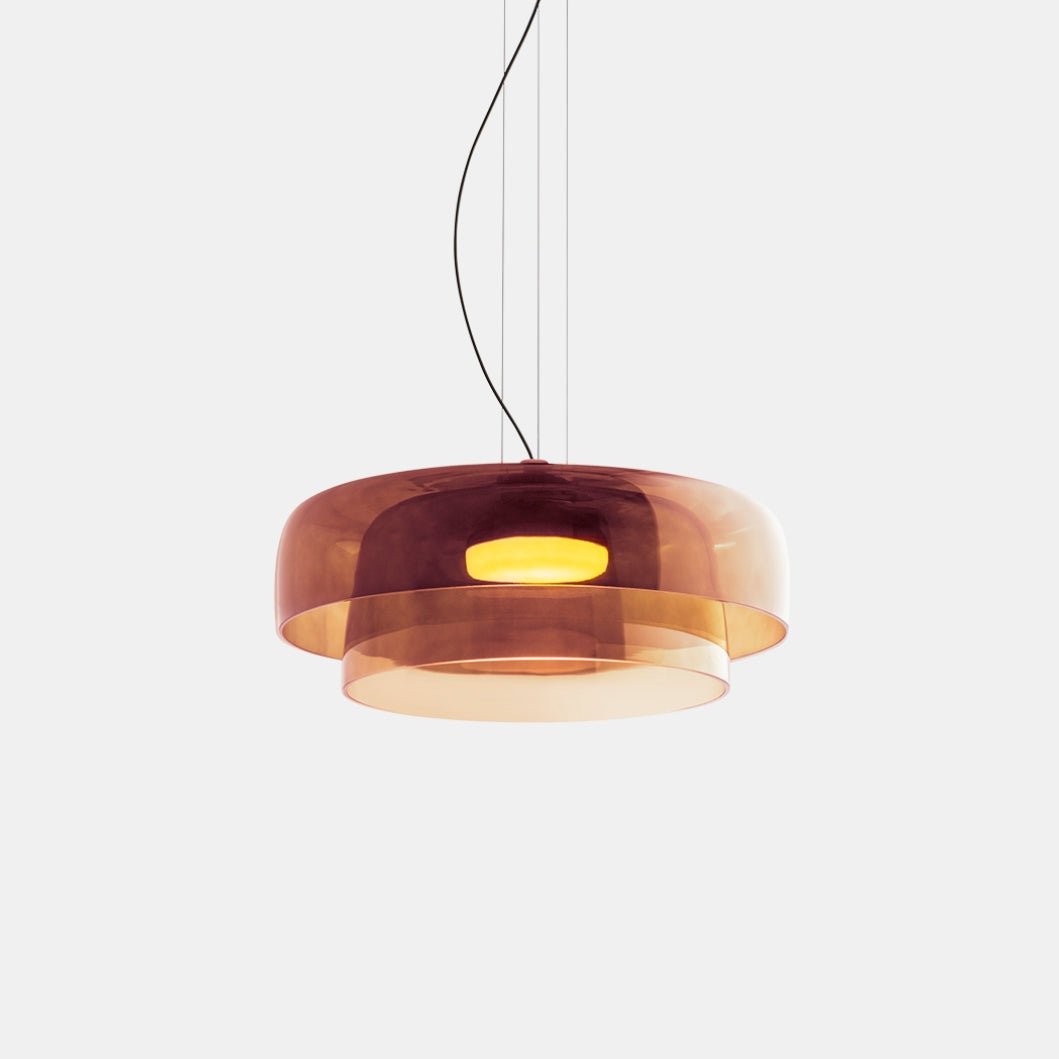 Lampa wisząca ze szkła norweskiego
