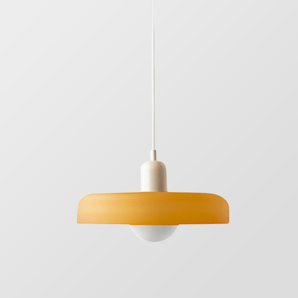 Lampa wisząca Bauhaus z kolorowego szkła – designerska lampa sufitowa