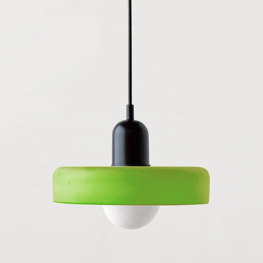 Lampa wisząca Bauhaus z kolorowego szkła – designerska lampa sufitowa