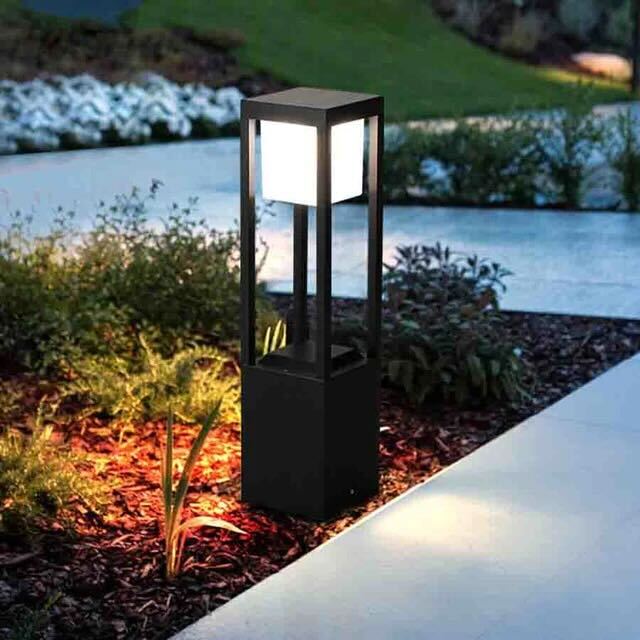 60cm Lampa ogrodowa Nimbus Cube na energię słoneczną