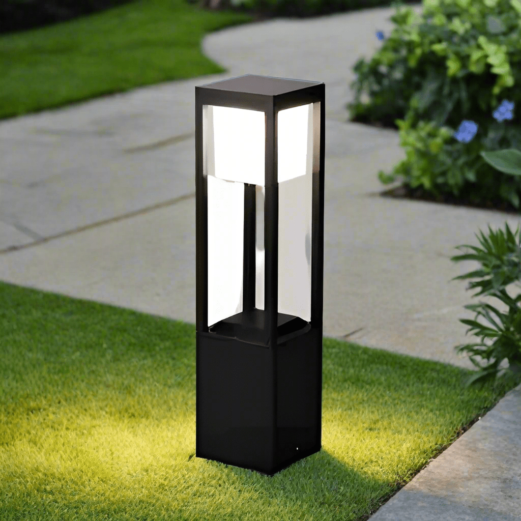 60cm Lampa ogrodowa Nimbus Cube na energię słoneczną