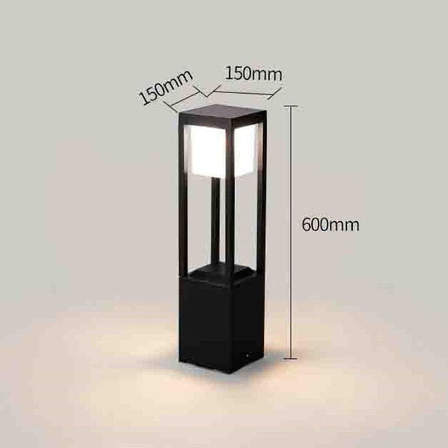 60cm Lampa ogrodowa Nimbus Cube na energię słoneczną