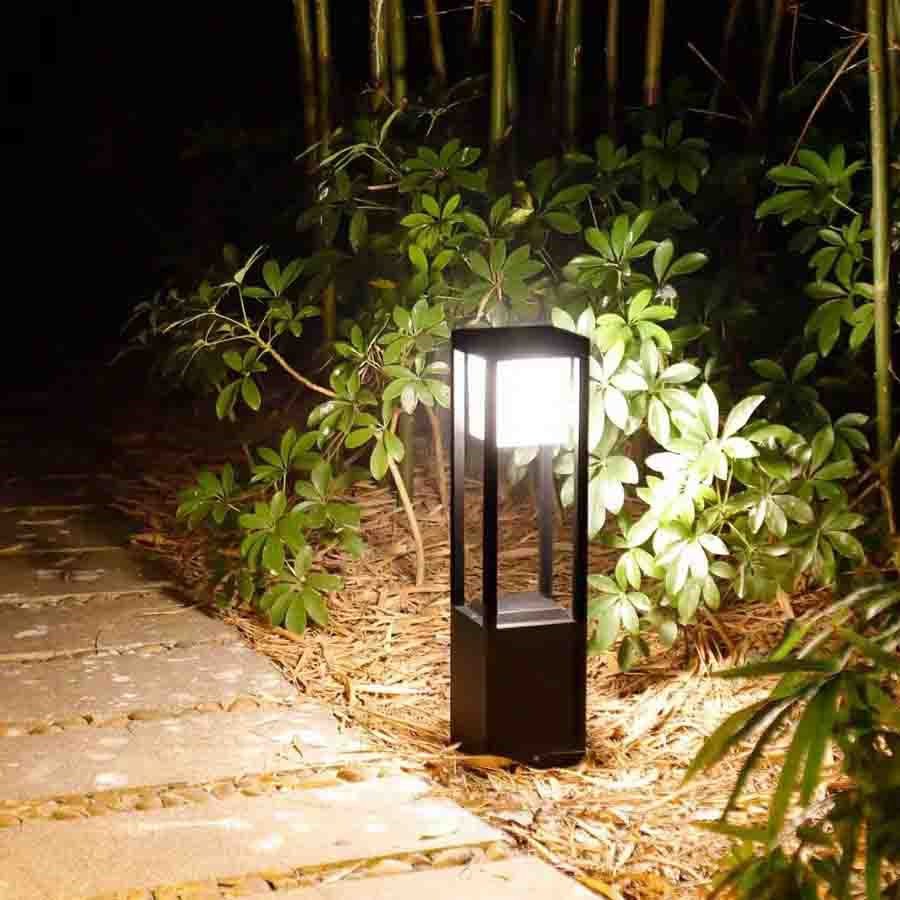 60cm Lampa ogrodowa Nimbus Cube na energię słoneczną
