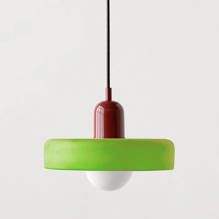 Lampa wisząca Bauhaus z kolorowego szkła – designerska lampa sufitowa
