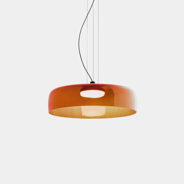 Lampa wisząca ze szkła norweskiego