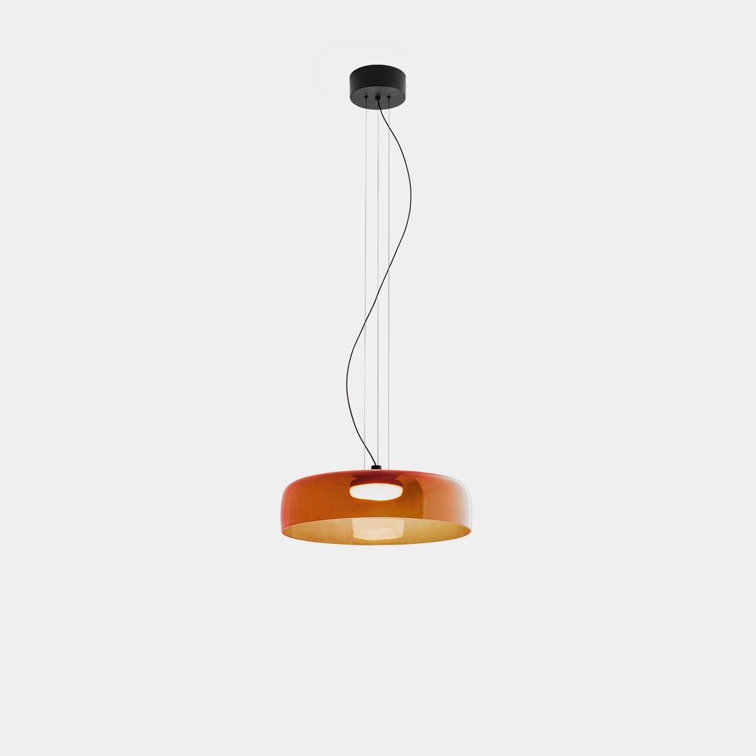 Lampa wisząca ze szkła norweskiego
