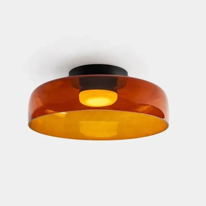 Skandynawska Lampa Sufitowa ze Szkła w Stylu Średniowiecznym z Kreatywną Osobowością
