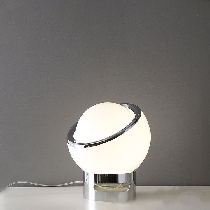 Lampa stołowa Bauhaus z francuskiego opalu