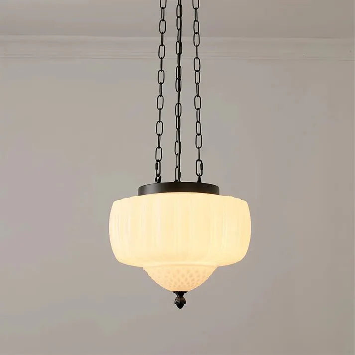 Nowoczesna biała minimalistyczna lampa wisząca