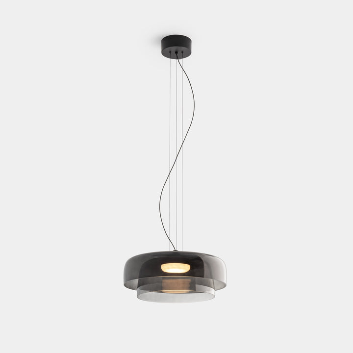 Lampa wisząca ze szkła norweskiego