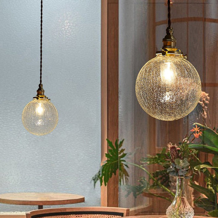 Szklana lampa wisząca Crystal