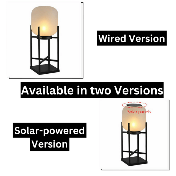 Solarna lampa podłogowa latarnia do użytku na zewnątrz