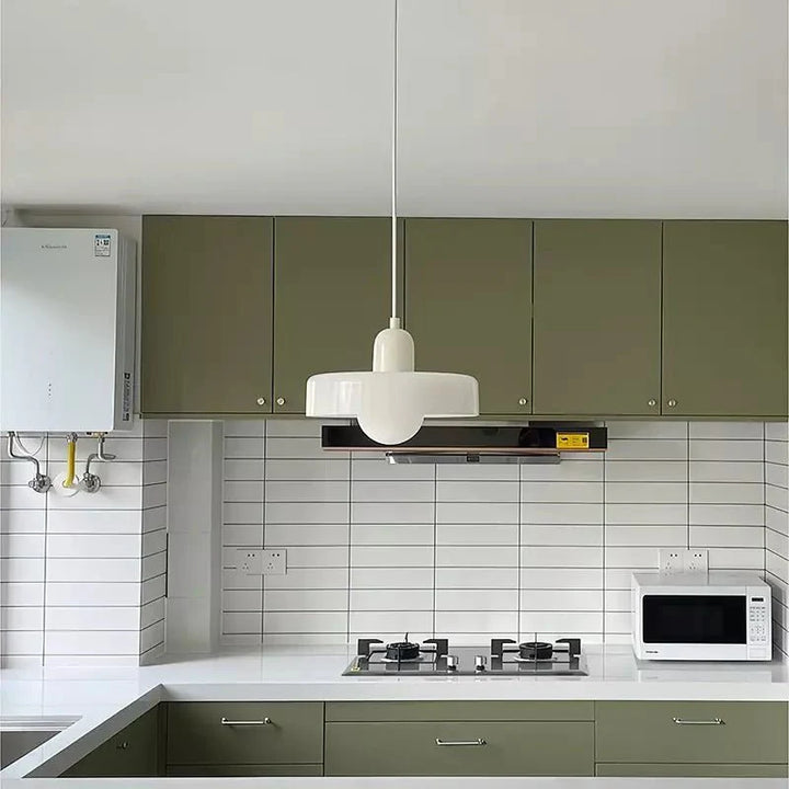 Lampa wisząca Bauhaus z kolorowego szkła – designerska lampa sufitowa