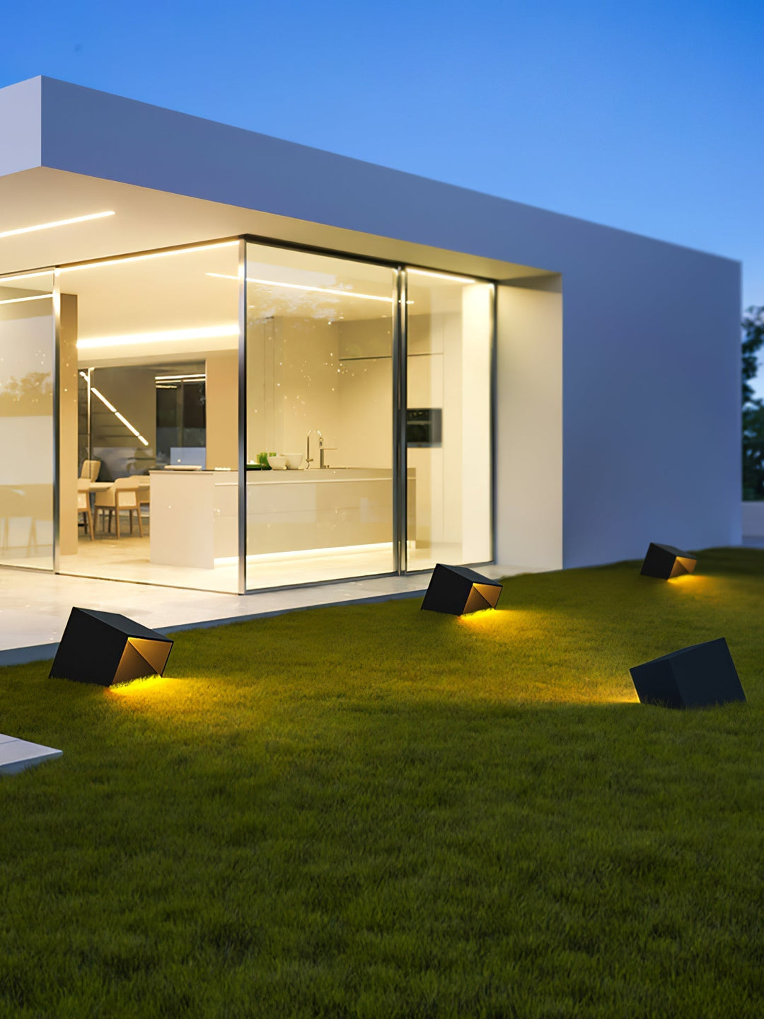 Lampa ogrodowa Cube Garden na energię słoneczną