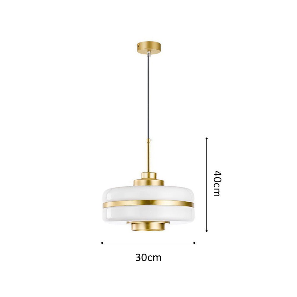 Skandynawska lampa wisząca z luksusowego szkła