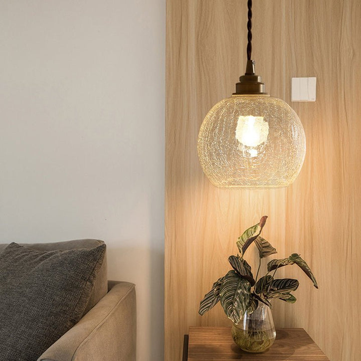 Szklana lampa wisząca Crystal
