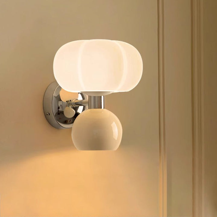 Nowoczesne lampy ścienne LED w kolorze kremowym