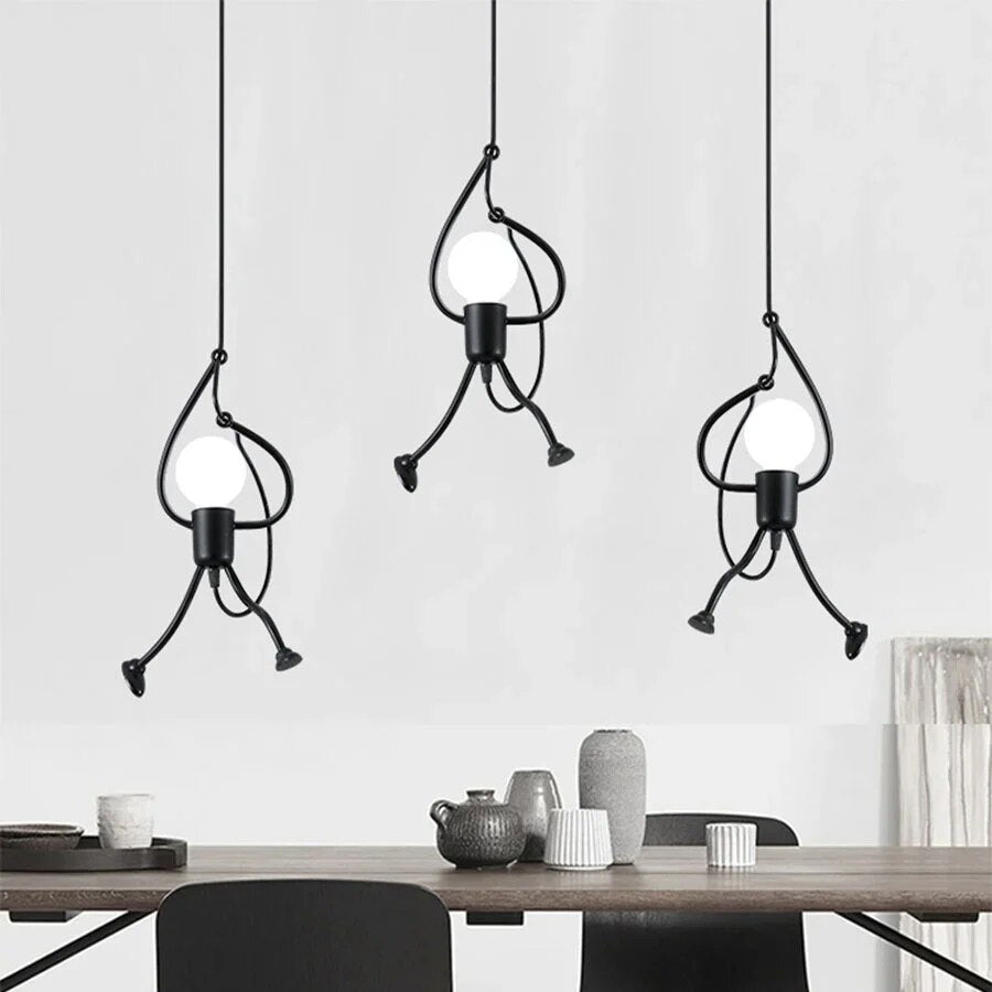 Lampa wisząca Iron Man – retro design, nowoczesne oświetlenie