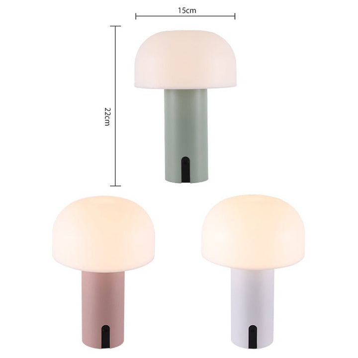 Lampa stołowa w stylu europejskim w kształcie grzyba