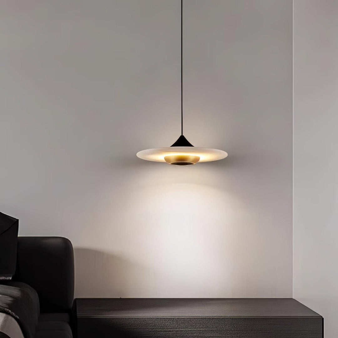 Latająca Talerz Marmurowa Lampa Wisząca