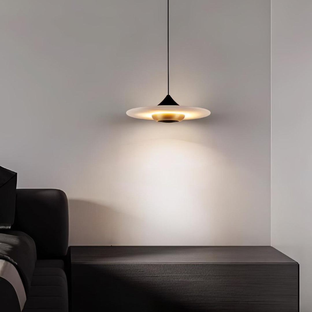 Latająca Talerz Marmurowa Lampa Wisząca