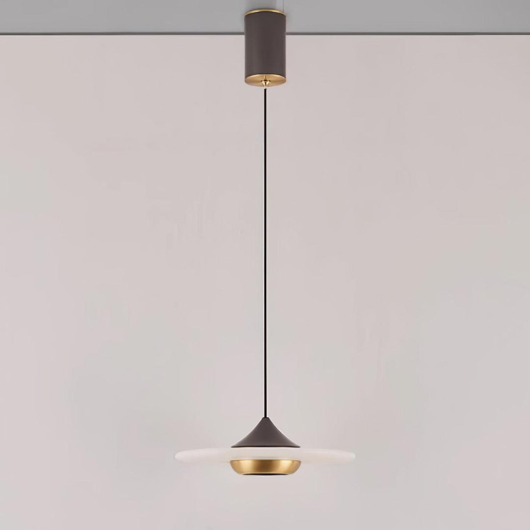 Latająca Talerz Marmurowa Lampa Wisząca