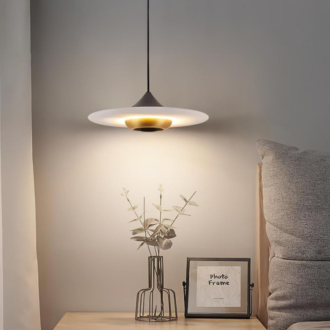 Latająca Talerz Marmurowa Lampa Wisząca